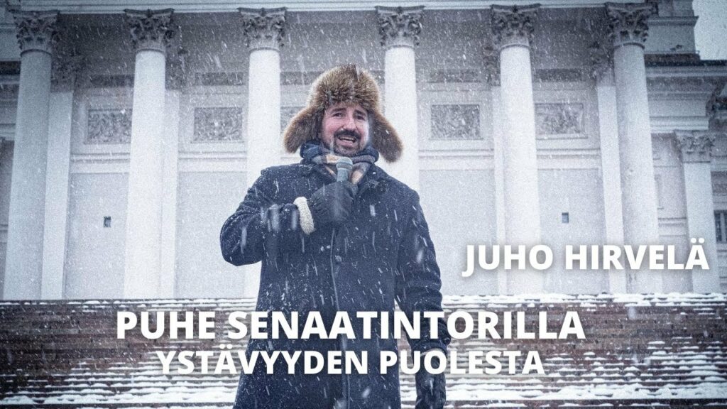 Juho Hirvelä: Ei anneta riitojen rikkoa kansaamme | Puhe Ystävyyden puolesta -mielenosoituksessa